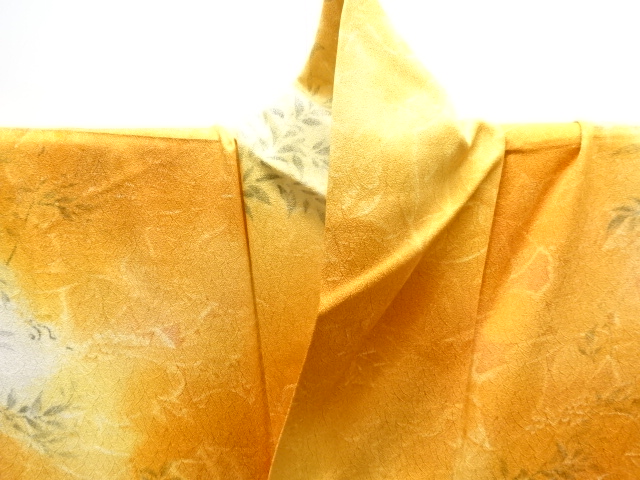  草葉模様小紋着物